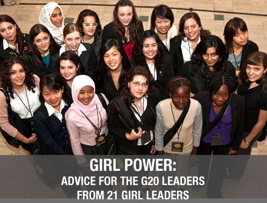 Girl Power: Advice for the G20 Leaders from 21 Girl Leaders
